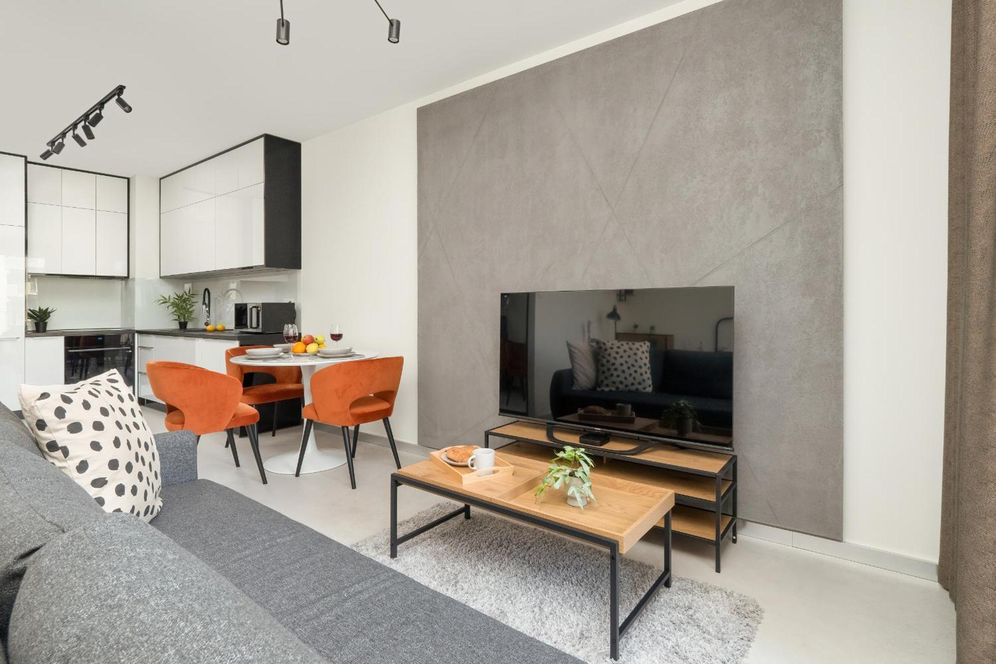 Luksusowe Studio W Lodzi Z Biurkiem, Balkonem I Klimatyzatorem By Renters Prestige Exteriér fotografie