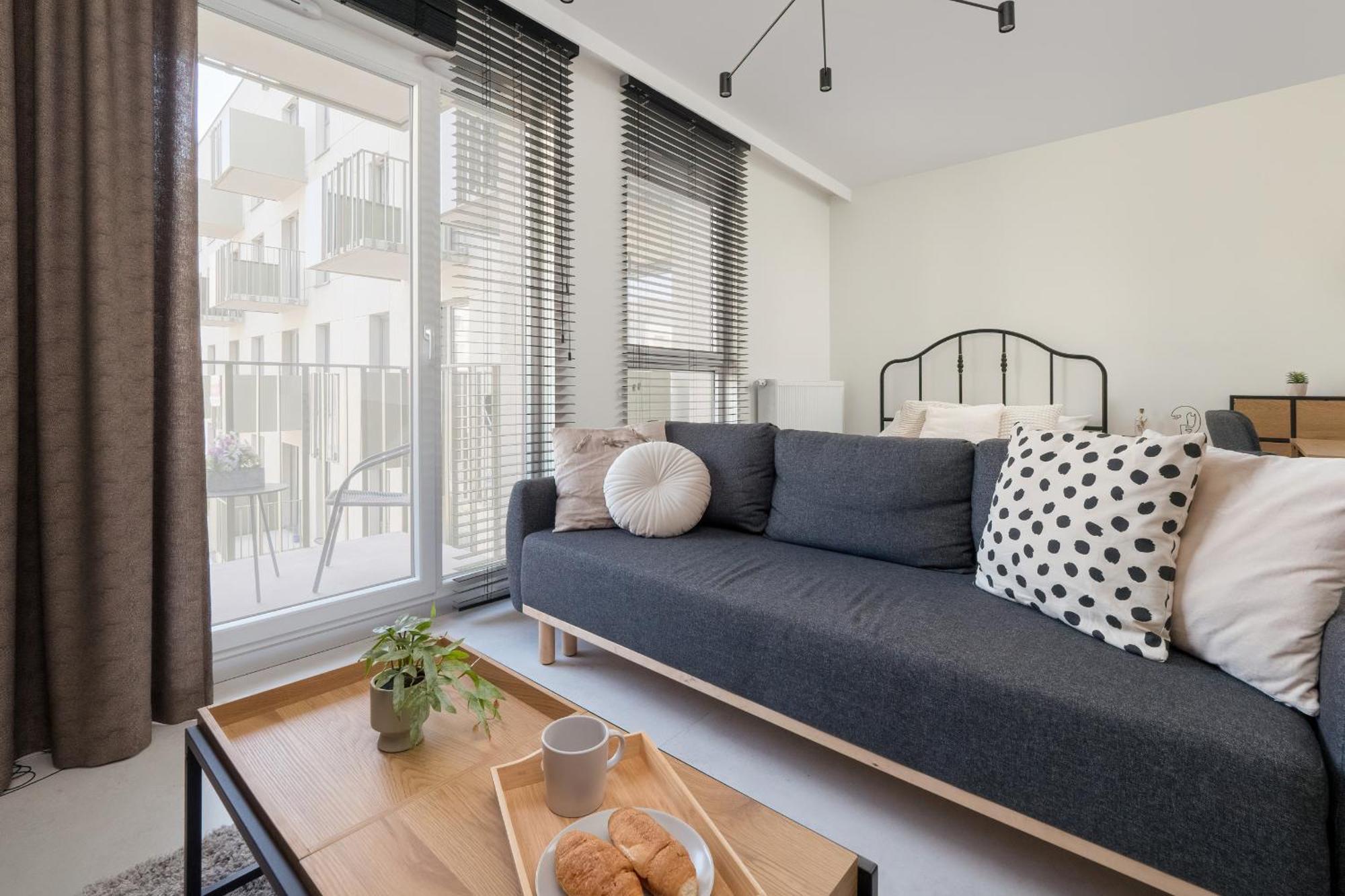 Luksusowe Studio W Lodzi Z Biurkiem, Balkonem I Klimatyzatorem By Renters Prestige Exteriér fotografie