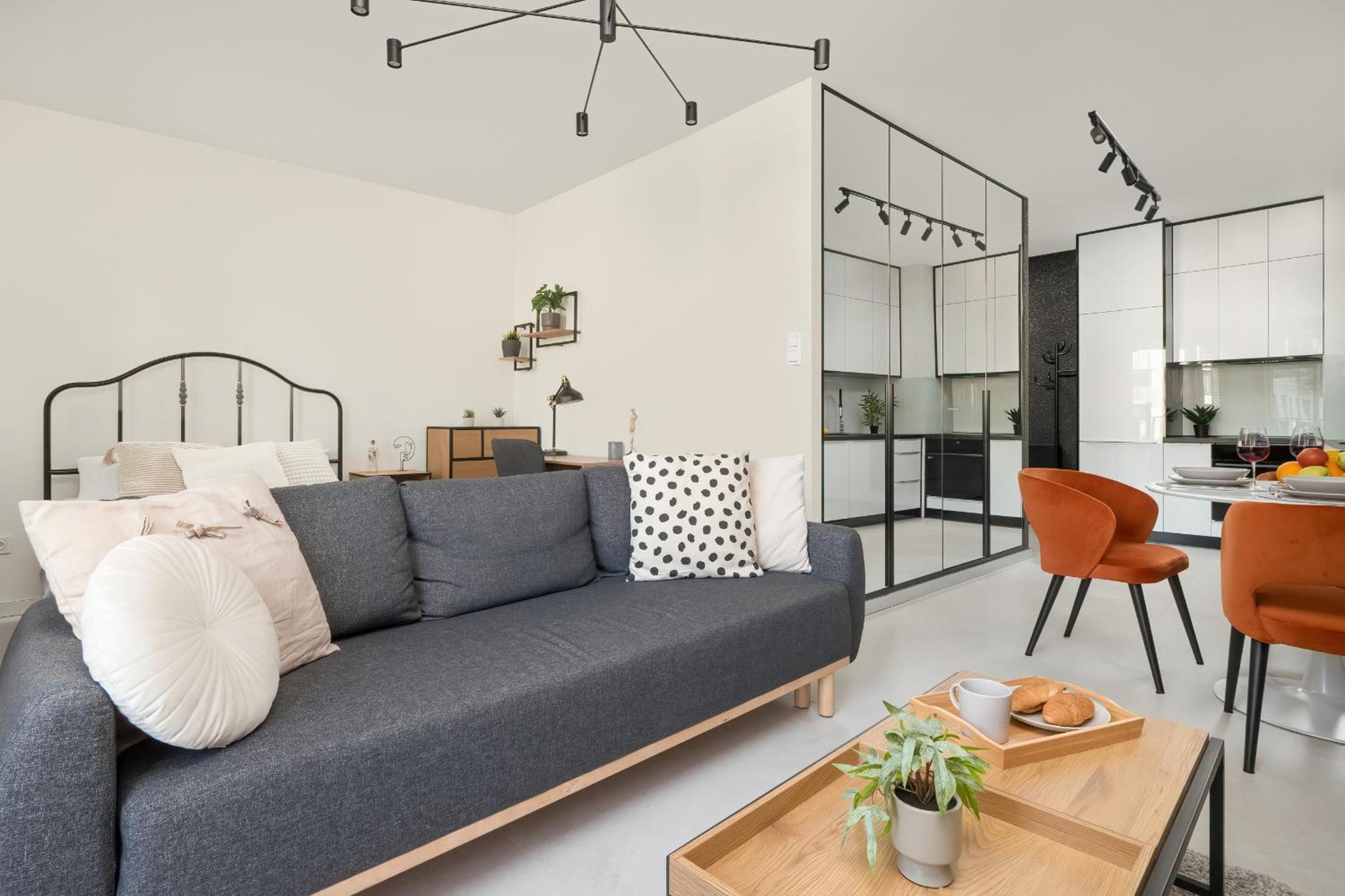 Luksusowe Studio W Lodzi Z Biurkiem, Balkonem I Klimatyzatorem By Renters Prestige Exteriér fotografie