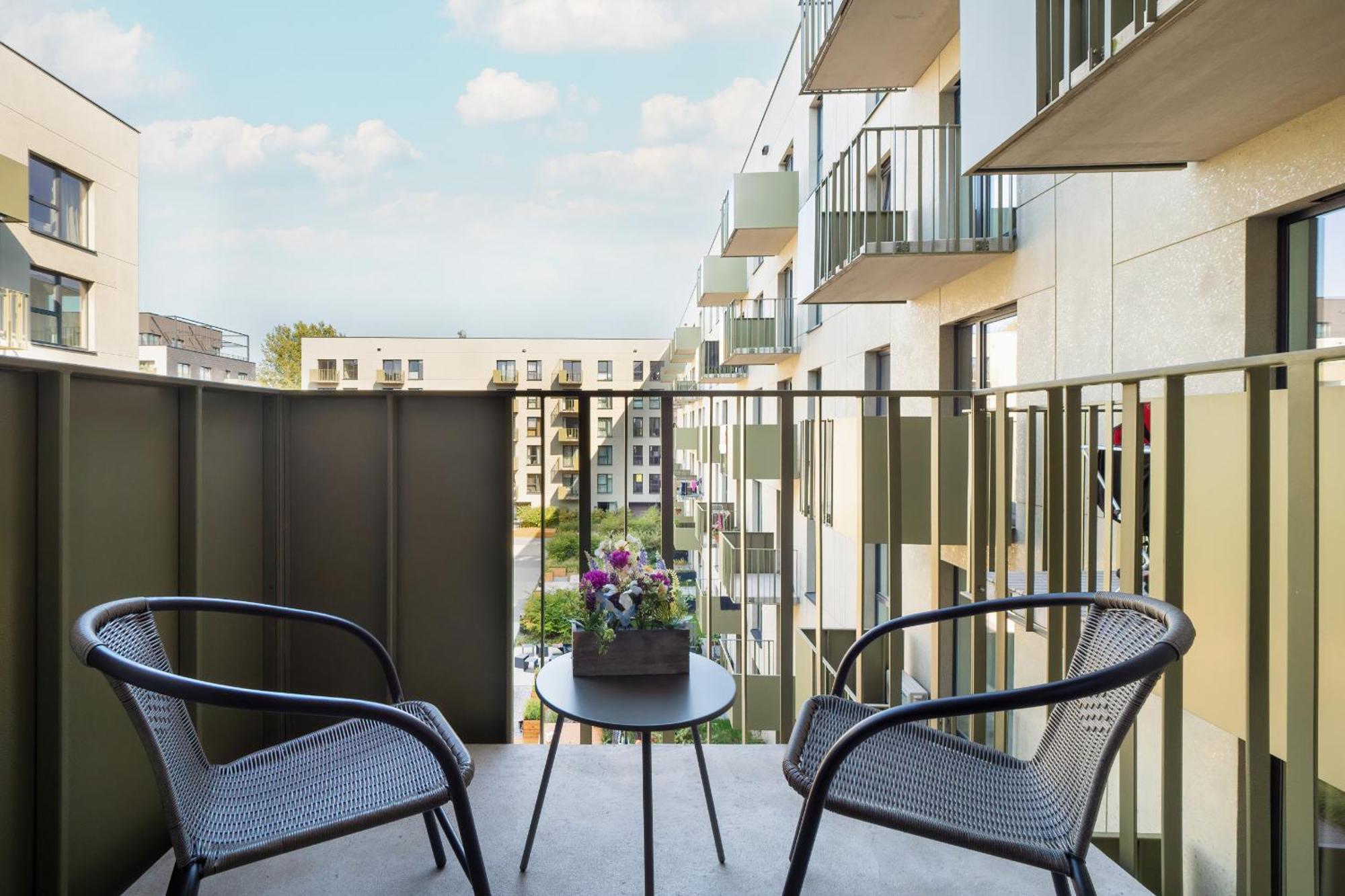 Luksusowe Studio W Lodzi Z Biurkiem, Balkonem I Klimatyzatorem By Renters Prestige Exteriér fotografie